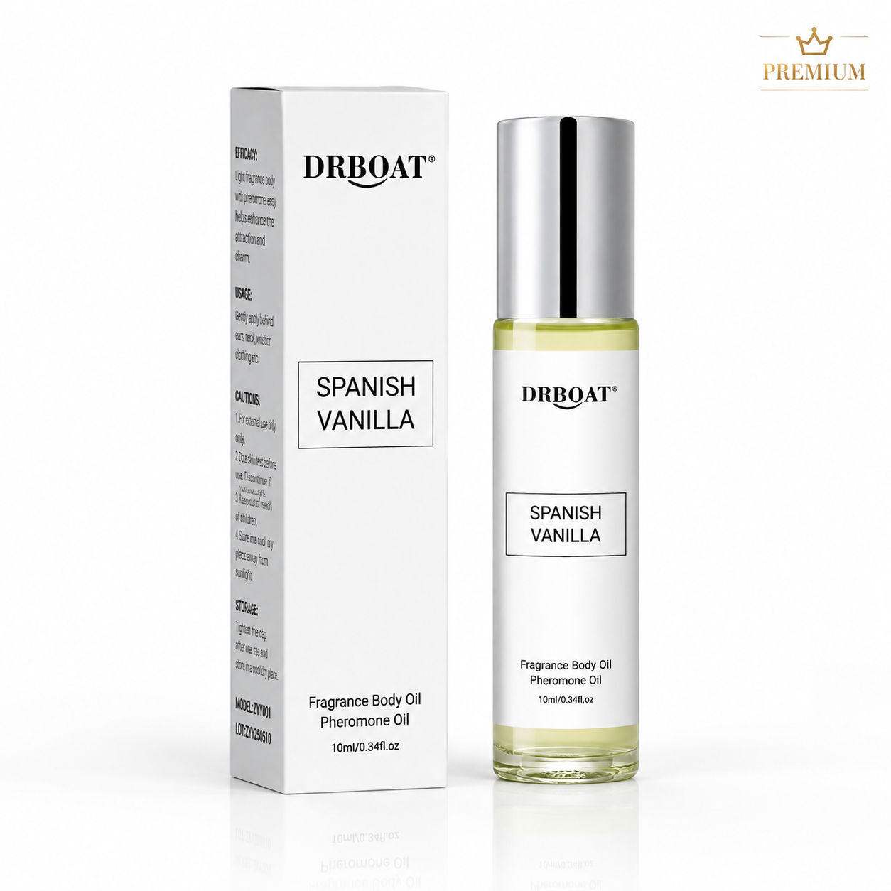 Perfume Fragrance Oil - Profumo Roll-On da Uomo alla Vaniglia
