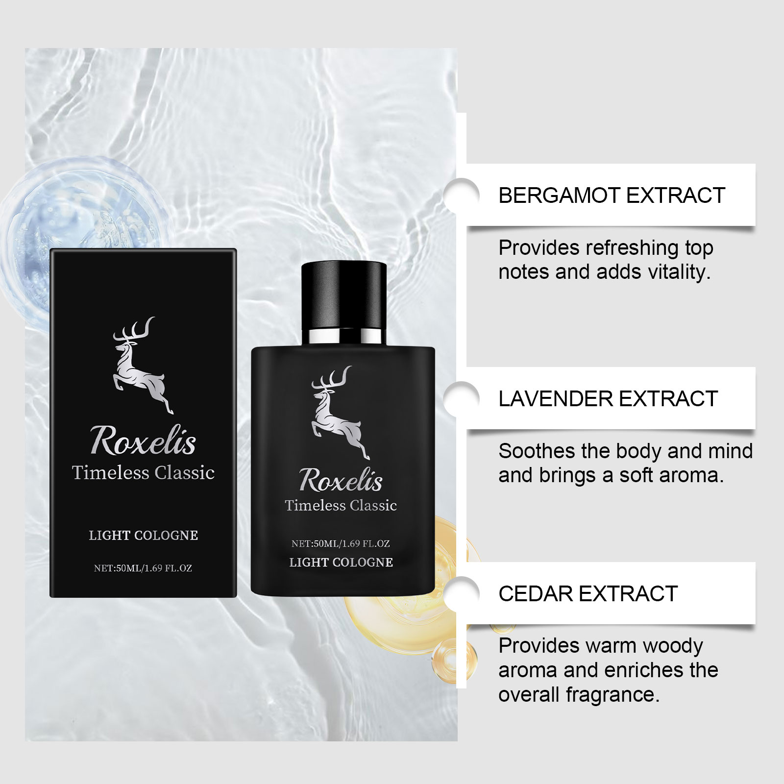 Charm Classic Cologne da uomo, - Fragrance Long Lasting Perfume recensione e prezzo